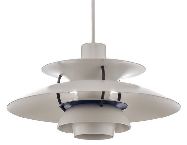 Lampada a sospensione Louis Poulsen, PH 5 Mini, dimmerabile, Bianco, Soggiorno, Metallo, Design