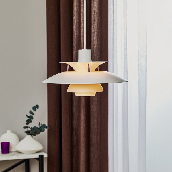 Lampada a sospensione Louis Poulsen, PH 5 Mini, dimmerabile, Bianco, Soggiorno, Metallo, Design