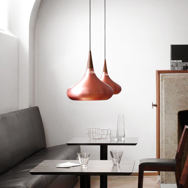 Lampada a sospensione FRITZ HANSEN, Orient P2, dimmerabile, Rame, Soggiorno, Metallo, Design