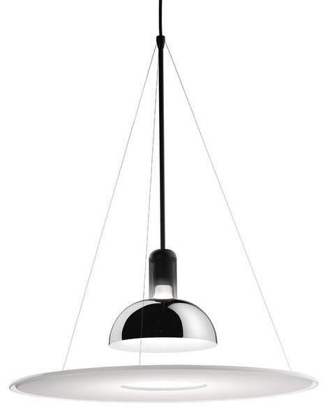 Lampada a sospensione FLOS, FRISBI, dimmerabile, Bianco, Soggiorno, Plastica, Design
