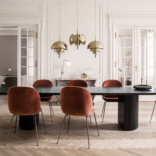 Lampada a sospensione GUBI, Multi-Lite, dimmerabile, Dorato / Ottone, Soggiorno, Metallo, Design