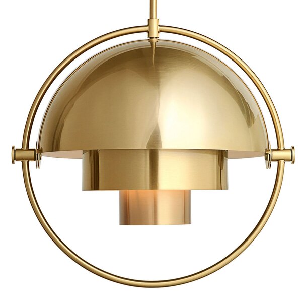 Lampada a sospensione GUBI, Multi-Lite, dimmerabile, Dorato / Ottone, Soggiorno, Metallo, Design
