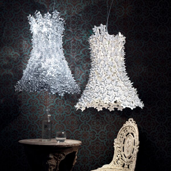 Lampada a sospensione Kartell, Bloom, Trasparente, Soggiorno, Plastica, Design