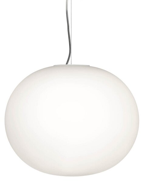 Lampada a sospensione FLOS, GLO-BALL, dimmerabile, Bianco, Soggiorno, Vetro, Design