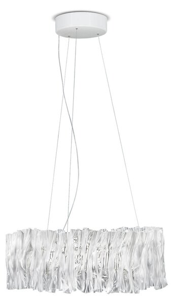 Lampada a sospensione Slamp, Accordéon, dimmerabile, Trasparente, Soggiorno, Plastica, Design