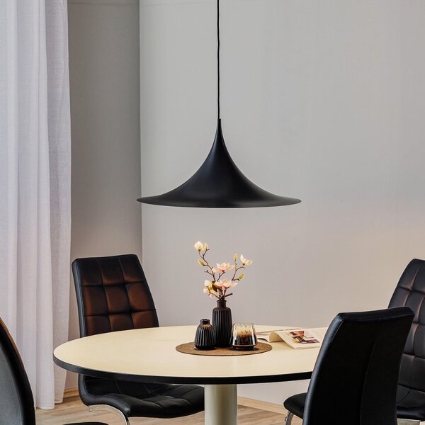 Lampada a sospensione GUBI, Semi, dimmerabile, Nero, Soggiorno, Metallo, Design