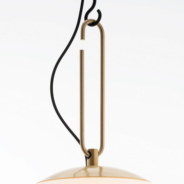Lampada a sospensione Artemide, nh, dimmerabile, Bianco, Soggiorno, Vetro, Design