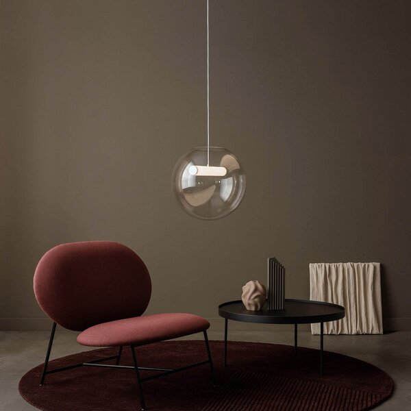 Lampada a sospensione Northern, Reveal, dimmerabile, Grigio, Soggiorno, Vetro, Design