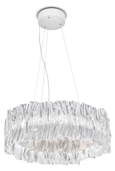 Lampada a sospensione Slamp, Accordéon, dimmerabile, Trasparente, Soggiorno, Plastica, Design