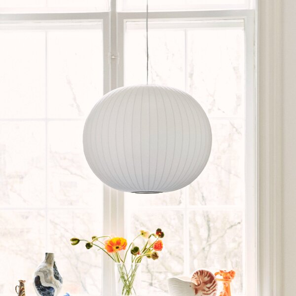 Lampada a sospensione HAY, Nelson Ball Bubble, dimmerabile, Bianco, Soggiorno, Plastica, Design