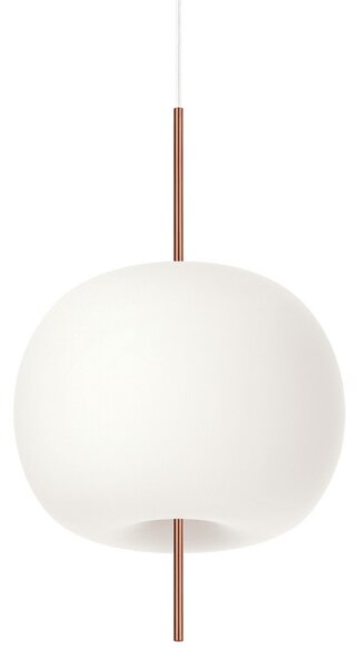 Lampada a sospensione kdln, KUSHI 33, dimmerabile, Bianco, Soggiorno, Vetro, Design