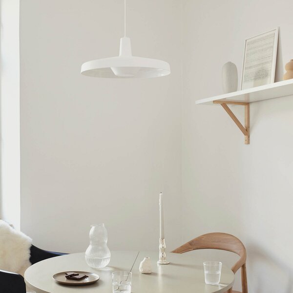 Lampada a sospensione GRUPA, Arigato, dimmerabile, Bianco, Studio / Ufficio, Metallo