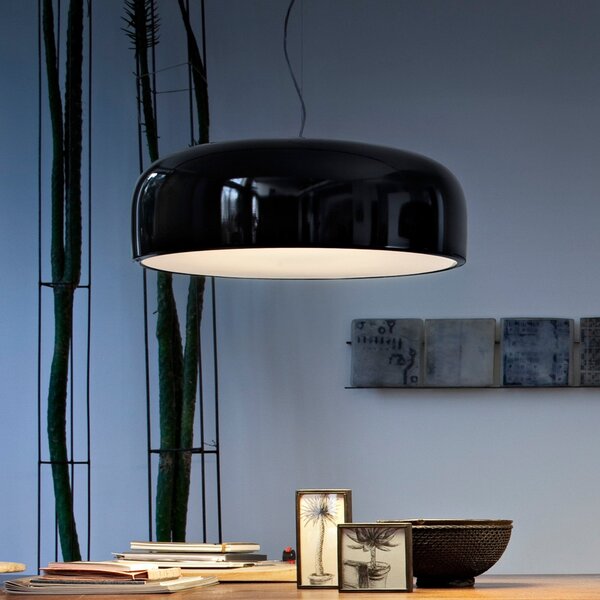 Lampada a sospensione FLOS, Smithfield, dimmerabile, Nero, Soggiorno, Metallo, Design