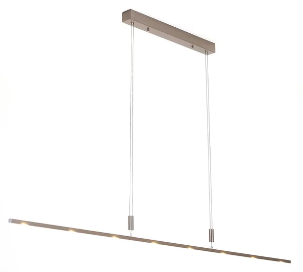 Lampada a sospensione Quitani, Tolu, dimmerabile, Grigio, Soggiorno, Metallo, Moderno