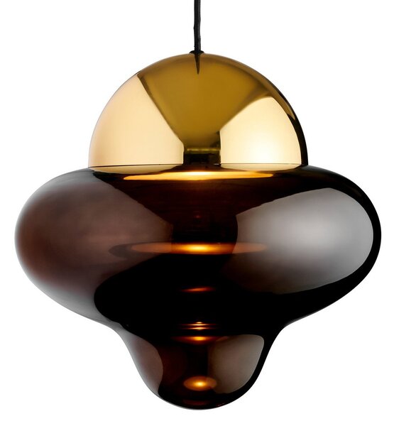 Lampada a sospensione DESIGN BY US, Nutty XL, dimmerabile, Marrone / Ruggine, Soggiorno, Vetro, Design