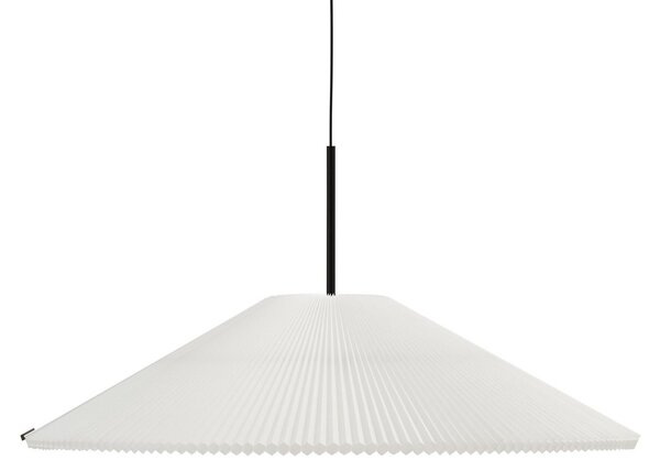 Lampada a sospensione New Works, Nebra, dimmerabile, Bianco, Soggiorno, Tessuto / Tessile, Design