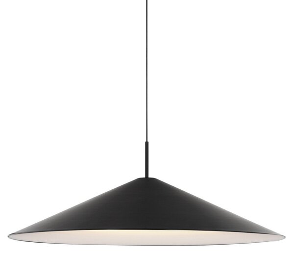 Lampada a sospensione New Works, Brolly, dimmerabile, Nero, Soggiorno, Alluminio, Design
