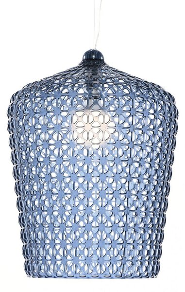 Lampada a sospensione Kartell, Kabuki, Blu, Soggiorno, Plastica, Design