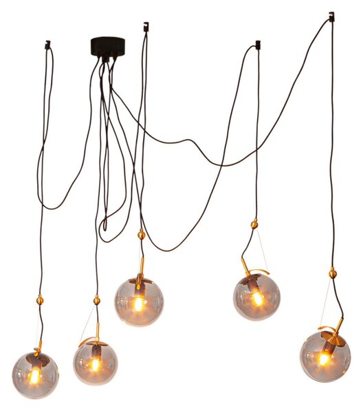 Lampada a sospensione By Rydéns, Carry, dimmerabile, Grigio, Soggiorno, Vetro, Scandinavo