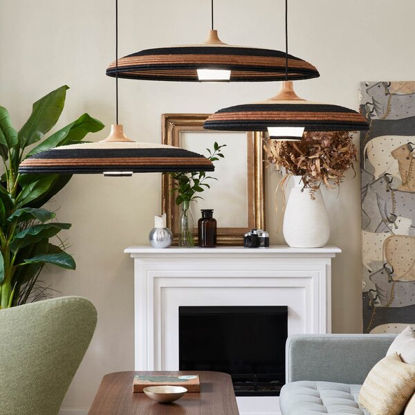 Lampada a sospensione Forestier, Grass M, dimmerabile, Marrone / Ruggine, Soggiorno, Design