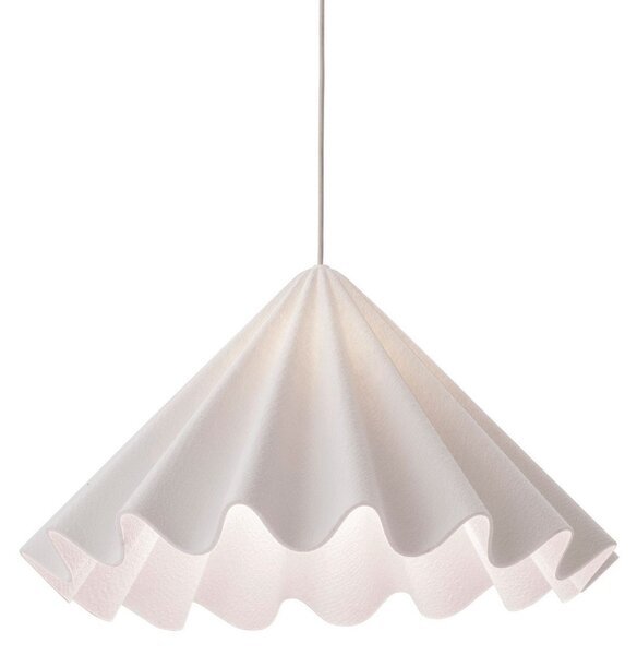 Lampada a sospensione Audo Copenhagen, Dancing, dimmerabile, Bianco, Soggiorno, Tessuto / Tessile