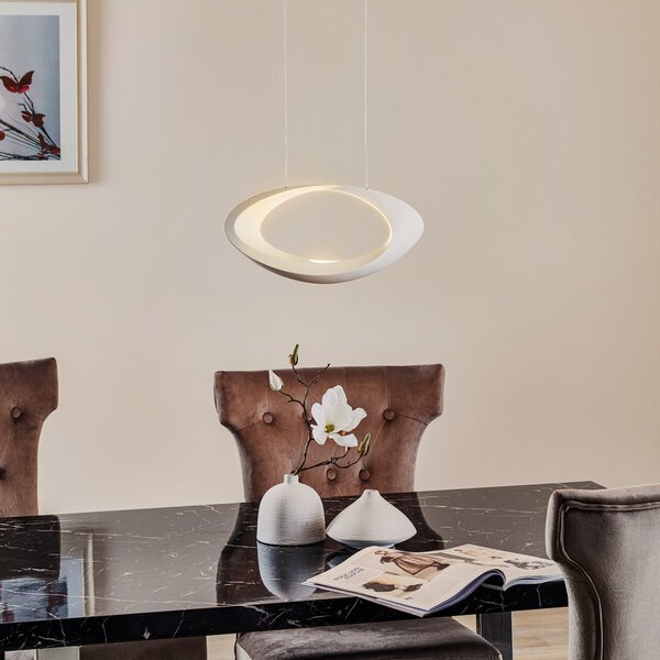 Lampada a sospensione Artemide, Cabildo, dimmerabile, Bianco, Soggiorno, Metallo, Design