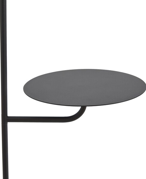 Lampada da terra moderna nera con tavolino rotondo - Ostrich