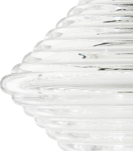 Lampada a sospensione Tom Dixon, Press Cone, dimmerabile, Trasparente, Soggiorno, Vetro, Design
