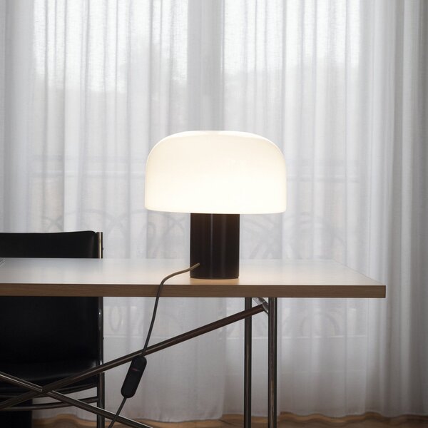 Lampade da tavolo FLOS, Bellhop Glass T, dimmerabile, Bianco, Soggiorno, Vetro