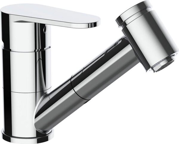 Beitz & Walz AQVABASIC I Rubinetto da lavello con doccetta di design cromata