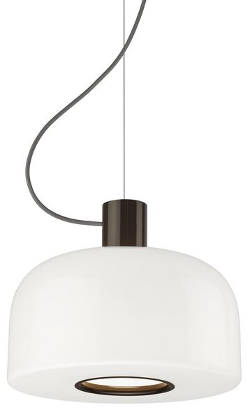 Lampada a sospensione FLOS, Bellhop Glass S1, dimmerabile, Bianco, Soggiorno, Vetro, Design