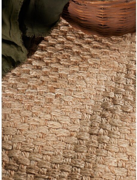 Passatoia di colore naturale in iuta reversibile/tessuta a mano 80x300 cm Fjord – Hanse Home