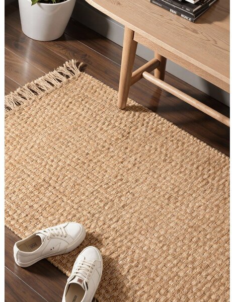 Passatoia di colore naturale in iuta reversibile/tessuta a mano 80x300 cm Fjord – Hanse Home