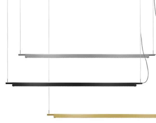 Lampada a sospensione Luceplan, Compendium, dimmerabile, Nero, Soggiorno, Metallo, Design