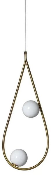 Lampada a sospensione Pholc, Dorato / Ottone, Soggiorno, Metallo
