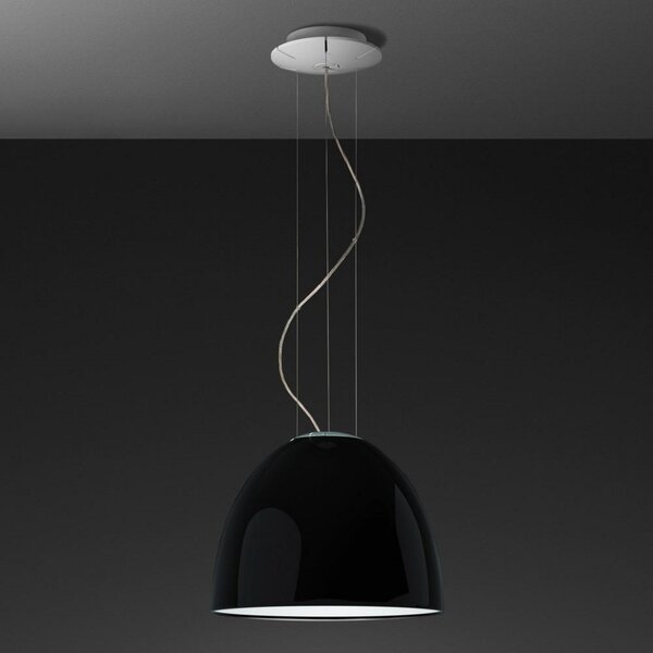 Lampada a sospensione Artemide, Nur Gloss Mini, dimmerabile, Nero, Soggiorno, Metallo, Design