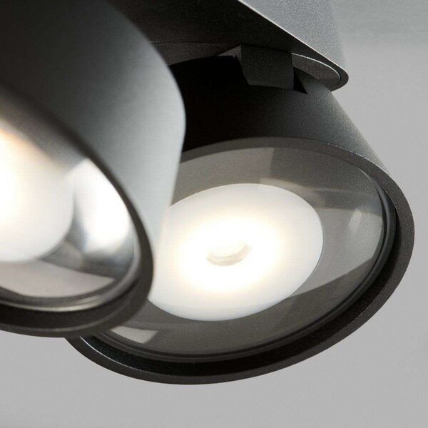 Plafoniera LIGHT-POINT, Nero, Soggiorno, Alluminio