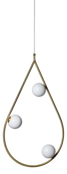 Lampada a sospensione Pholc, Dorato / Ottone, Soggiorno, Metallo
