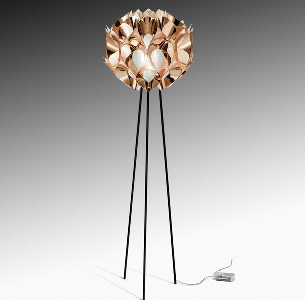 Lampada da terra Slamp, FLORA, dimmerabile, Rame, Soggiorno, Plastica, Design
