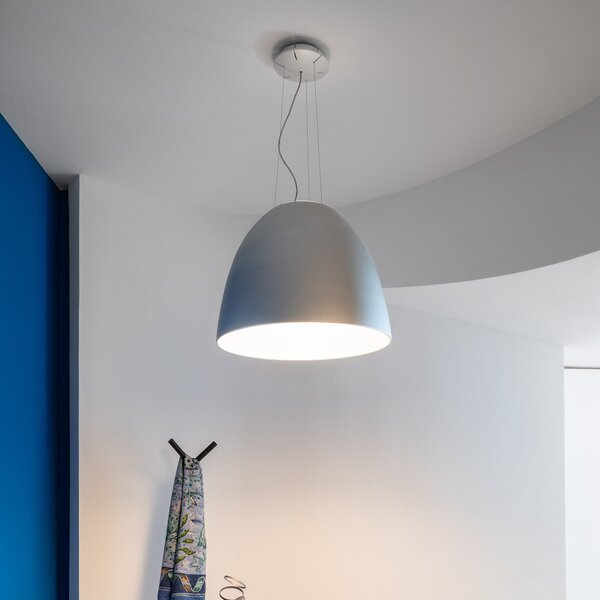 Lampada a sospensione Artemide, Nur App, dimmerabile, Grigio, Soggiorno, Metallo, Design