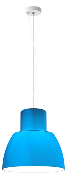 Lampada a sospensione Nemo Lighting, Lorosae, dimmerabile, Blu, Soggiorno, Vetro