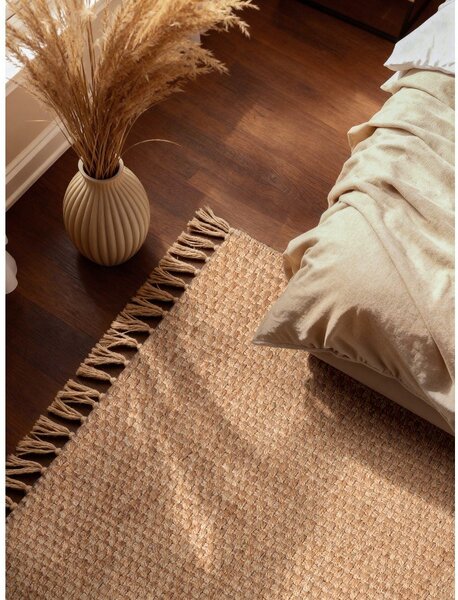 Tappeto di colore naturale in iuta reversibile/tessuto a mano 120x170 cm Fjord – Hanse Home