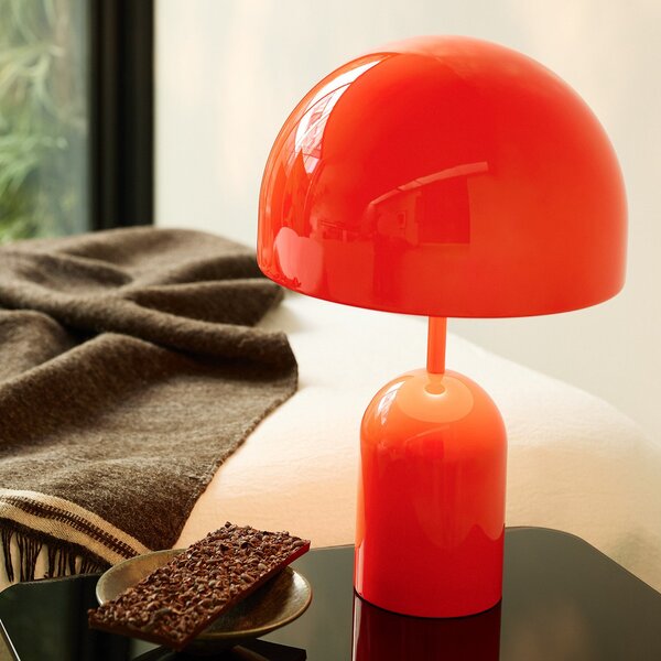 Lampade da tavolo Tom Dixon, Bell, dimmerabile, Rosso, Soggiorno, Metallo, Design