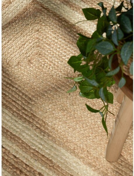 Passatoia color crema/di colore naturale in iuta reversibile/tessuta a mano 70x200 cm Jutta – Hanse Home
