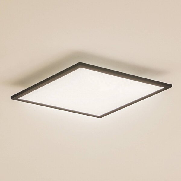 Pannello LED Enhife Lindby, Nero, Studio / Ufficio, Moderno, Plafoniera LED