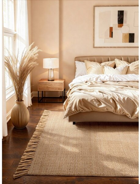 Tappeto di colore naturale in iuta reversibile/tessuto a mano 120x170 cm Fjord – Hanse Home