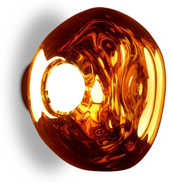 Applique da parete Tom Dixon, Melt Surface Mini, dimmerabile, Rame, Soggiorno, Plastica, Design
