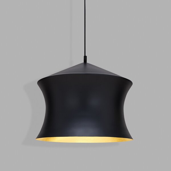 Lampada a sospensione Tom Dixon, Beat, dimmerabile, Nero, Soggiorno, Ottone, Design