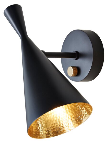 Applique da parete Tom Dixon, Beat Wall, dimmerabile, Nero, Soggiorno, Metallo, Design