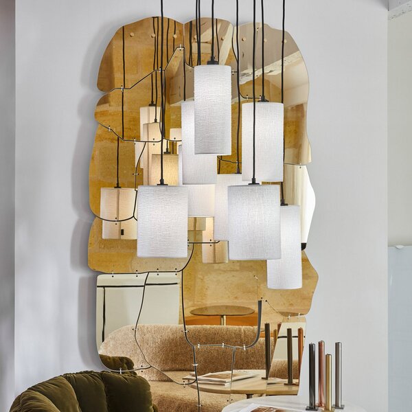 Lampada a sospensione MARKET SET, Cosiness, dimmerabile, Bianco, Soggiorno, Tessuto / Tessile, Design